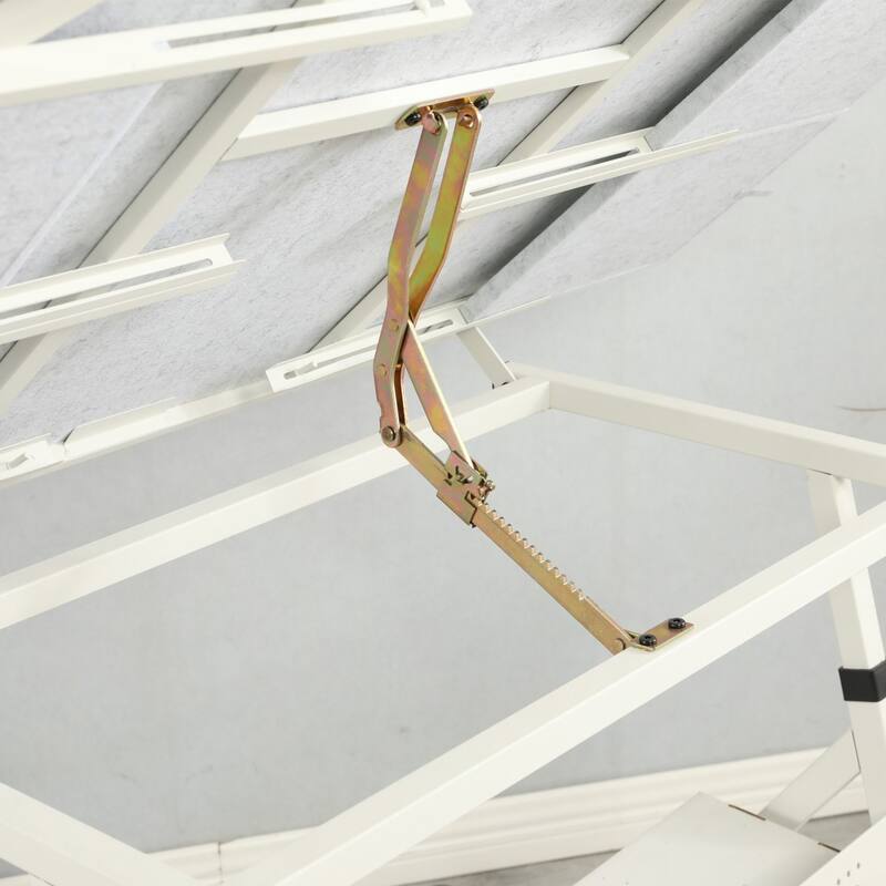 Tiltable Puzzle Table with Trays and Lockable Wheelsa