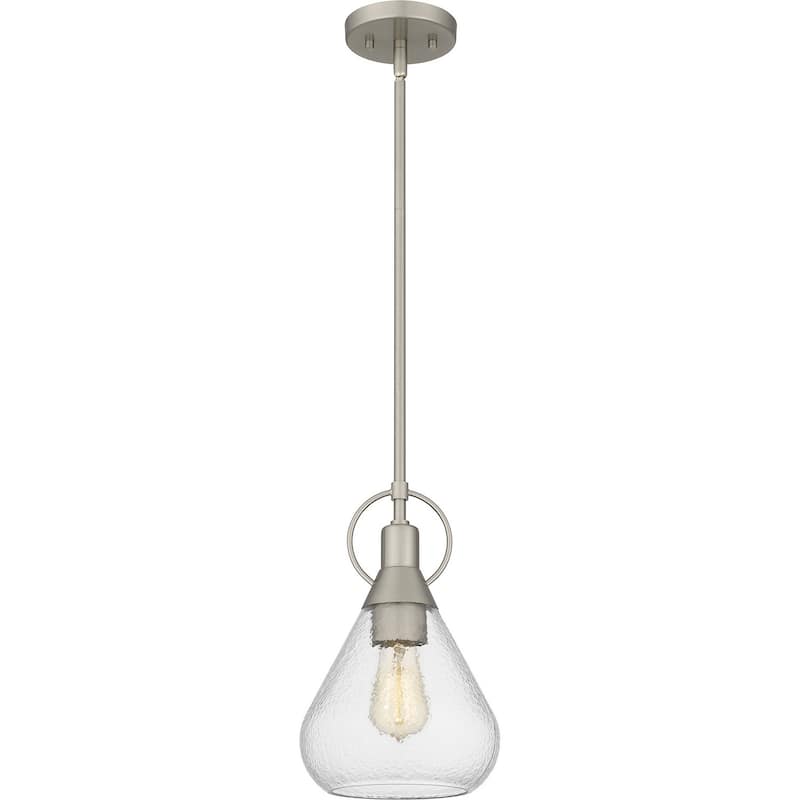 Quoizel Piccolo Pendant 1-Light Mini Pendant in Brushed Nickel