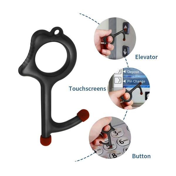 No Touch Door Opener Keychain Tool Overstock No Touch Door Opener Keychain Tool Overstock