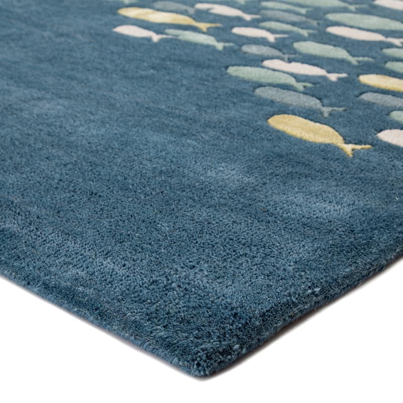 Handmade Schooled Animal Pattern Area Rug