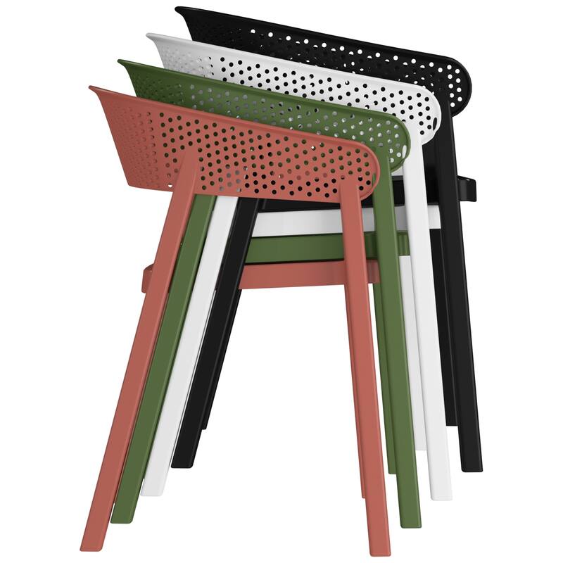 Frond and Form 4-Person Outdoor Square Dining Set