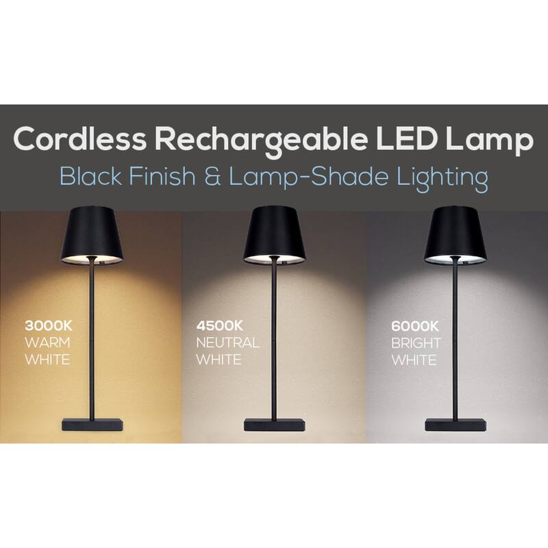 Catalina Lumea Touch LED Accent Lamp - Black