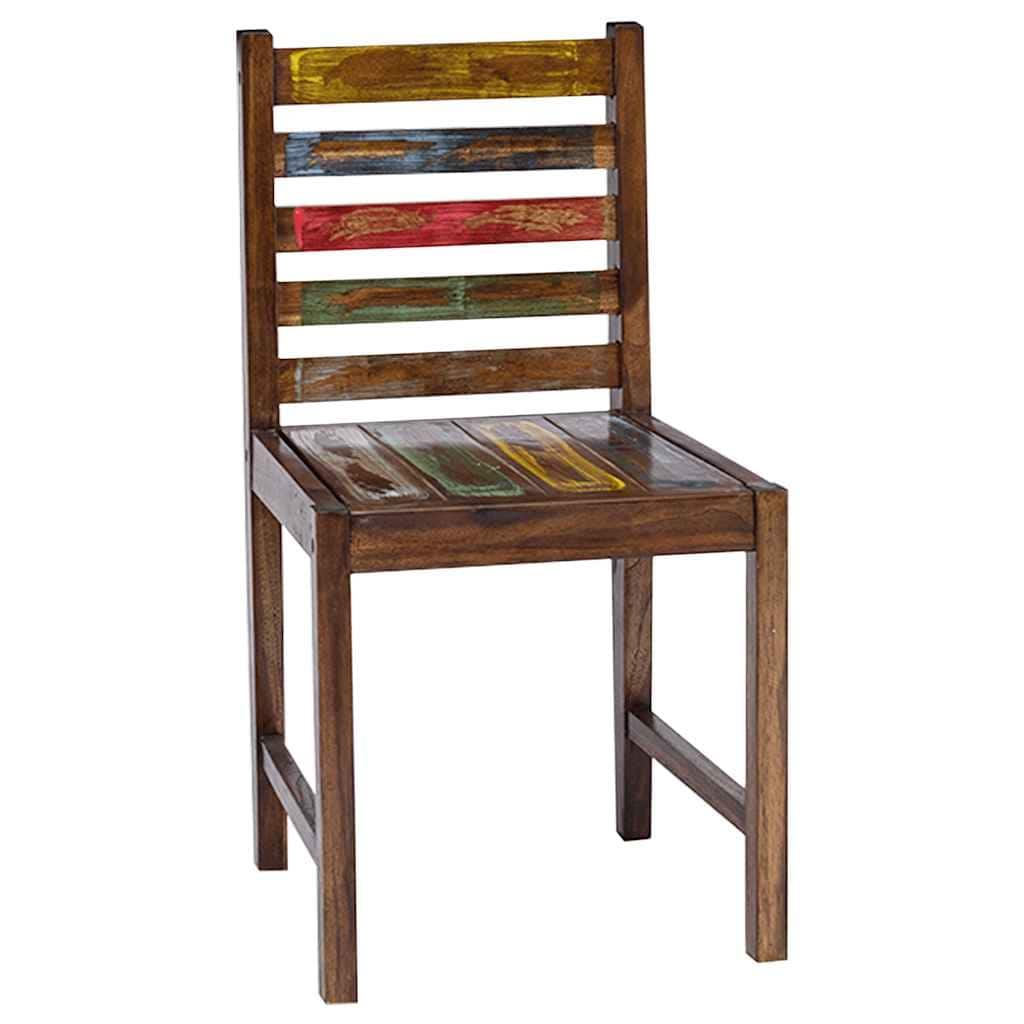 vidaXL Dining Chairs Accent Side Chair Reclaimed Wood Solid Reclaimed Wood - 17.7" x 17.7" x 33.5"