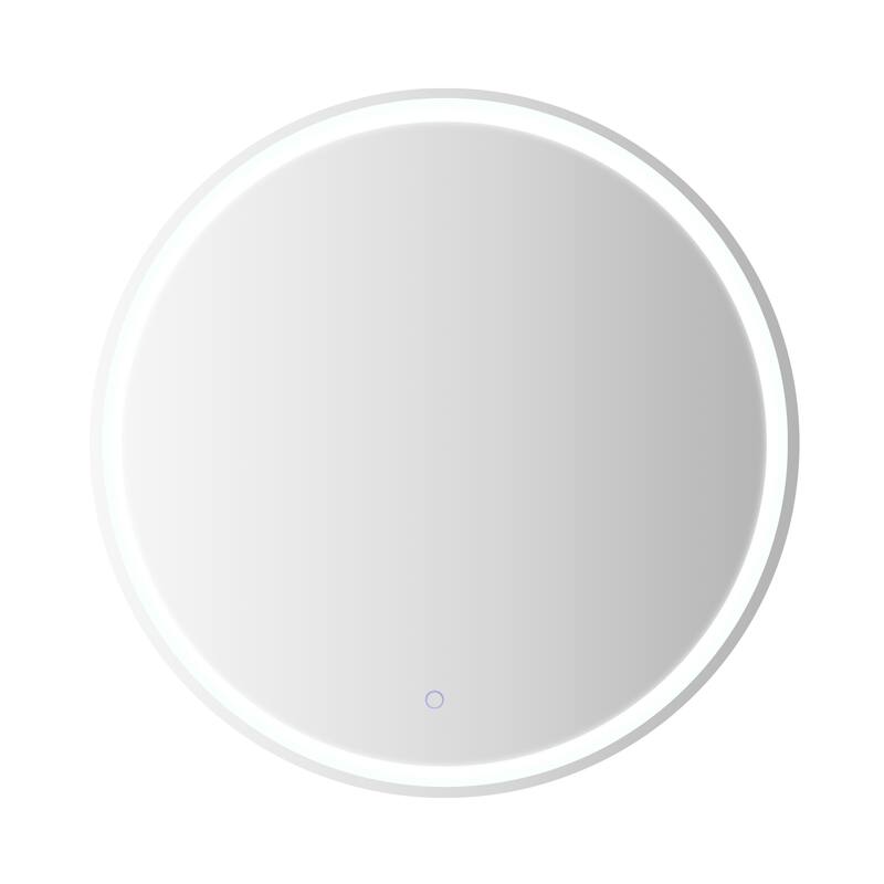 Remy 27" Frameless Anti-Fog Front/Back-lit Tri-color LED Bathroom Vanity Mirror with Smart Touch Control - by JONATHAN Y