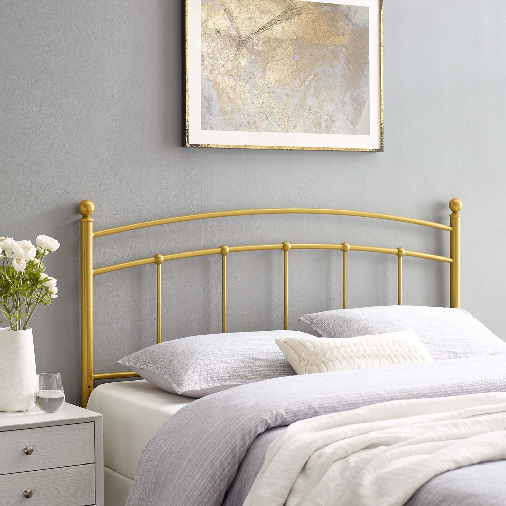 Steel shop headboard queen