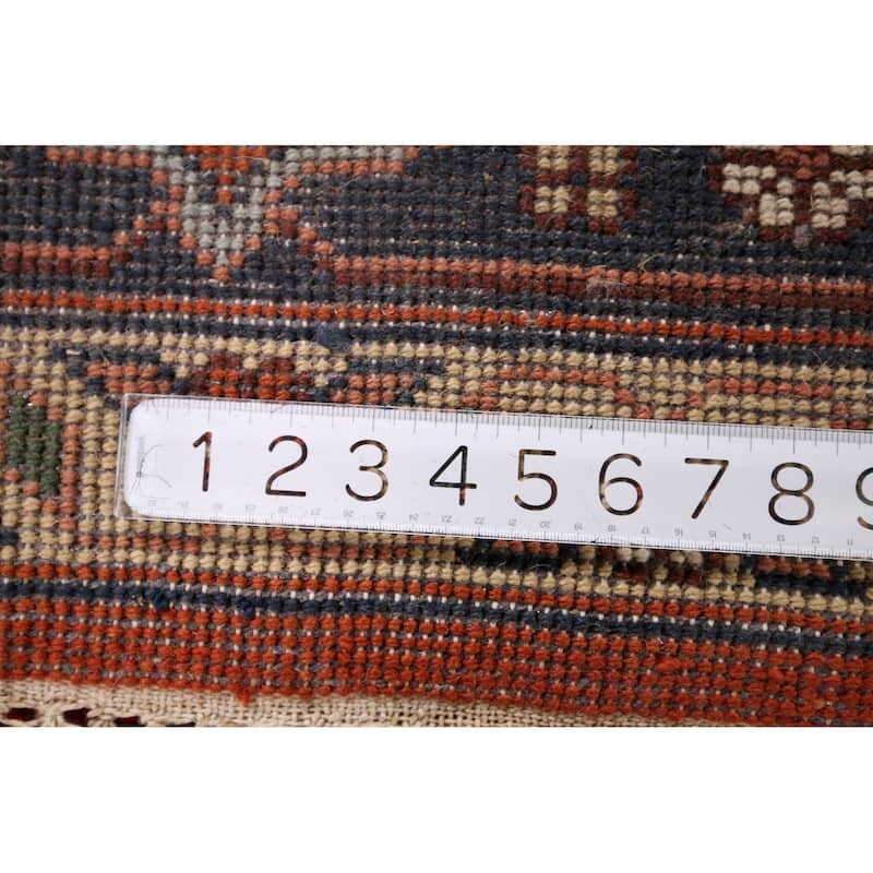 Heriz Serapi Indian Area Rug Hand-Knotted Wool Carpet - 8'6" x 11'10"