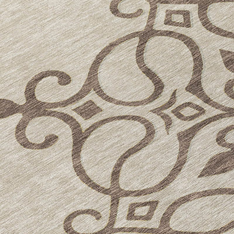 Machine Washable Indoor/ Outdoor Chantille Bold Medallions Rug