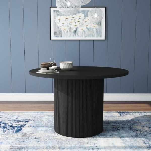 Round Wood Pedestal Dining Table - Bed Bath & Beyond - 38148800