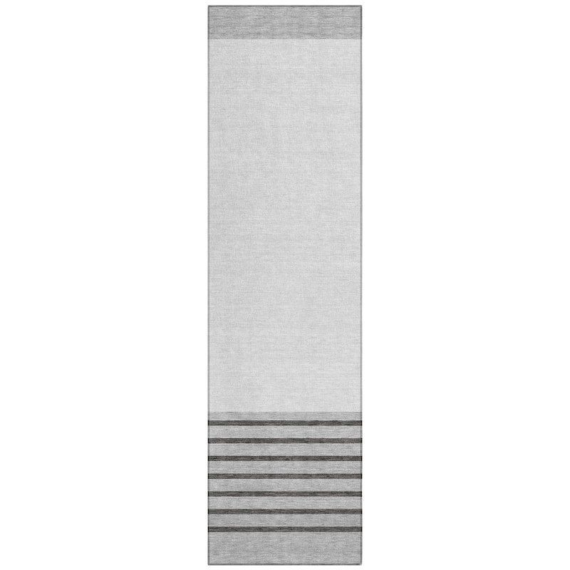 Machine Washable Indoor/ Outdoor Modern Deco Chantille Rug