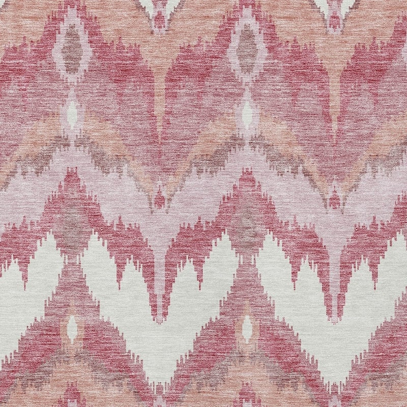 HomeRoots Ikat Transitional Rectangle Outdoor Rug
