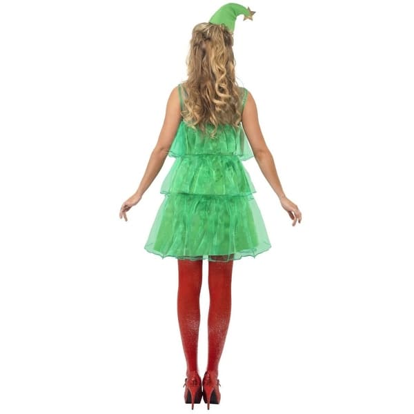 white christmas dresses Christmas Tree Dress with Headpiece Size 5-6 main image 0
