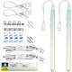 preview thumbnail 1 of 5, Sunperian LED Under Cabinet Light Kit 12" Plug In 10W Linkable 3 Color Option 3000K/4000K/5000K Damp Rated 2 Pack 3 Color Option 3000K/4000K/5000K