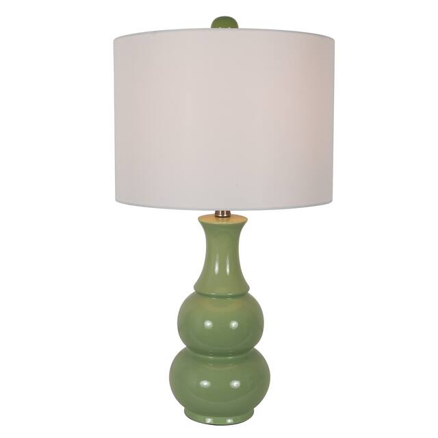 Copper Grove Arans Table Lamp with Off-white Drum Shade (26.5)