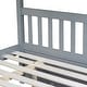 preview thumbnail 14 of 13, Rubber Wood 2 In 1 Full Over Full Bunk Bed with Twin Size Trundle,Convertible to 2 Full Size Beds