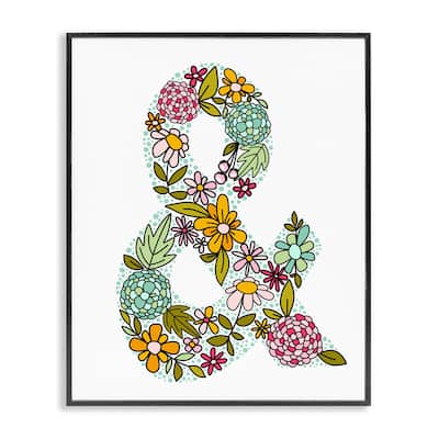Stupell Hydrangea Florals Ampersand Framed Giclee Art Design By Mandy Ford Art + Illustration