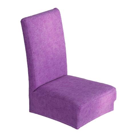 Chair Cover Stretch Elastic Polyester Washable Dining Room Chair Seat Covers For Home