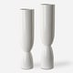 preview thumbnail 1 of 1, Uttermost Kimist White Vases, Set Of 2