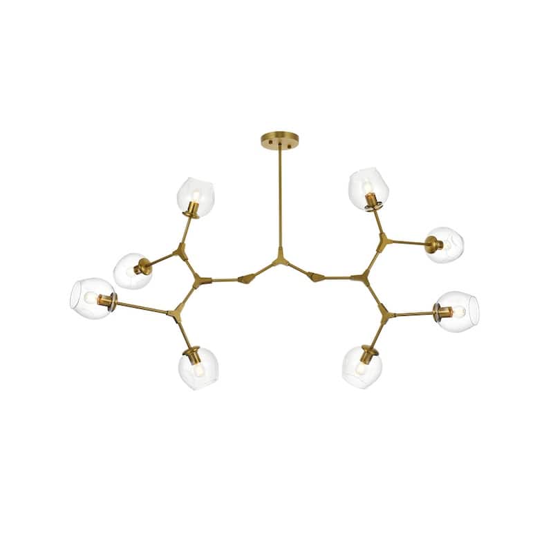 Indigo Home 61 inch Chandelier - Brass