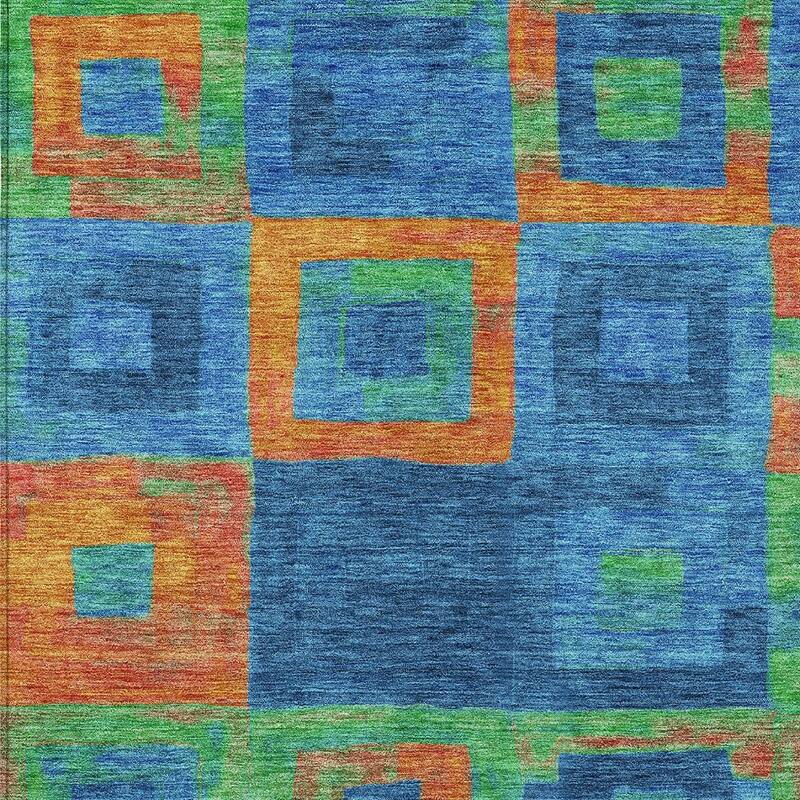 HomeRoots Geometric Transitional Rectangle Outdoor Rug