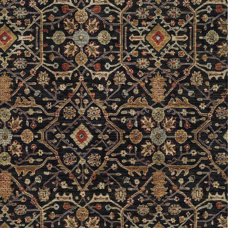 HomeRoots Floral Transitional Rectangle Outdoor Rug