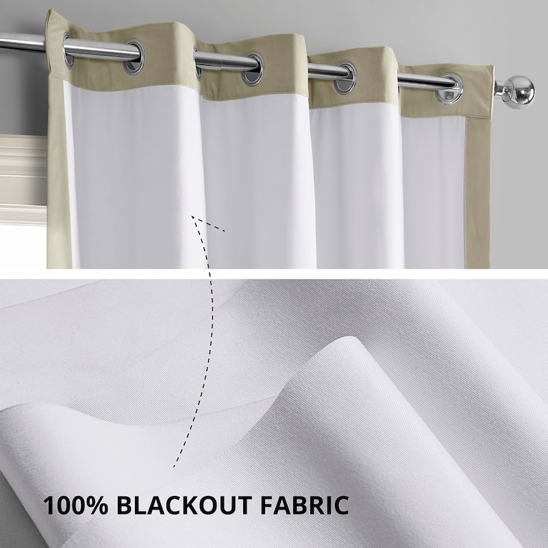 Exclusive Fabrics Signature Blackout Velvet Grommet Curtain (1 Panel)