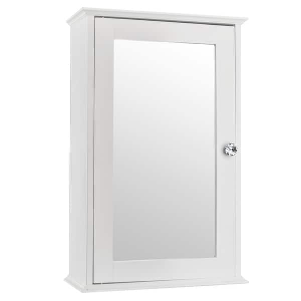 1/2-Door Modern Wood Bathroom Storage Wall Cabinet W/ Mirror - On Sale - Overstock - 23131609 - Single Door