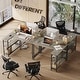 preview thumbnail 97 of 113, Small L Shaped Desk with Storage Shelves Corner Computer Desk