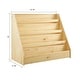 preview thumbnail 4 of 3, MUSHOMEINC Pinewood Single-Sided Bookcase Display Stand for Kid, Kids Storage Bookshelf with 4 Shelves, Book Display Rack forKid