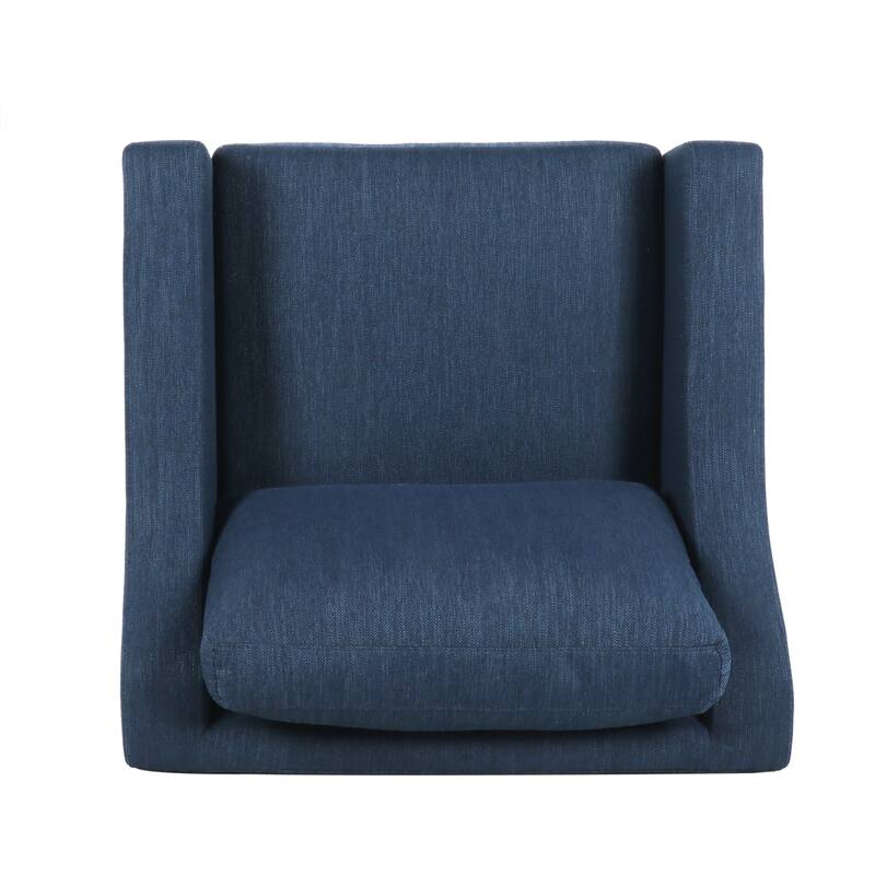 Roomfitters Modern Accent Chair, Upholstered Armchair with Sloping Arms for Living Room Seating, Cozy Club Chair