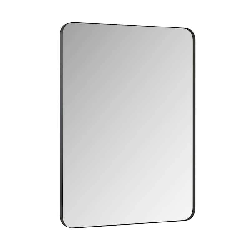 Laro Modern Metal Framed Wall Mirror by GDFStudio