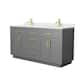 Option Dark Gray / Giotto Quartz Top / Brushed Gold