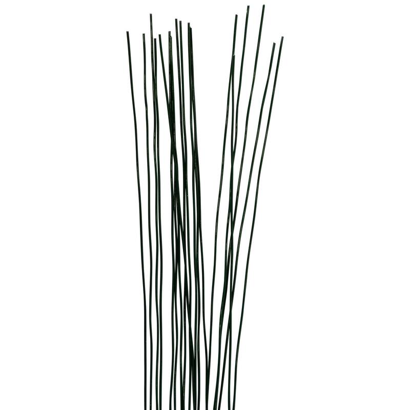 20 GA. Painted Stem Wire Floral Accessory - 18" - Green