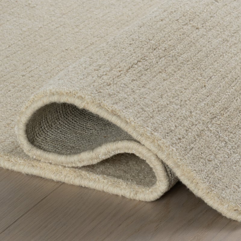 Nate Berkus Crosby Solid Wool Cozy Area Rug