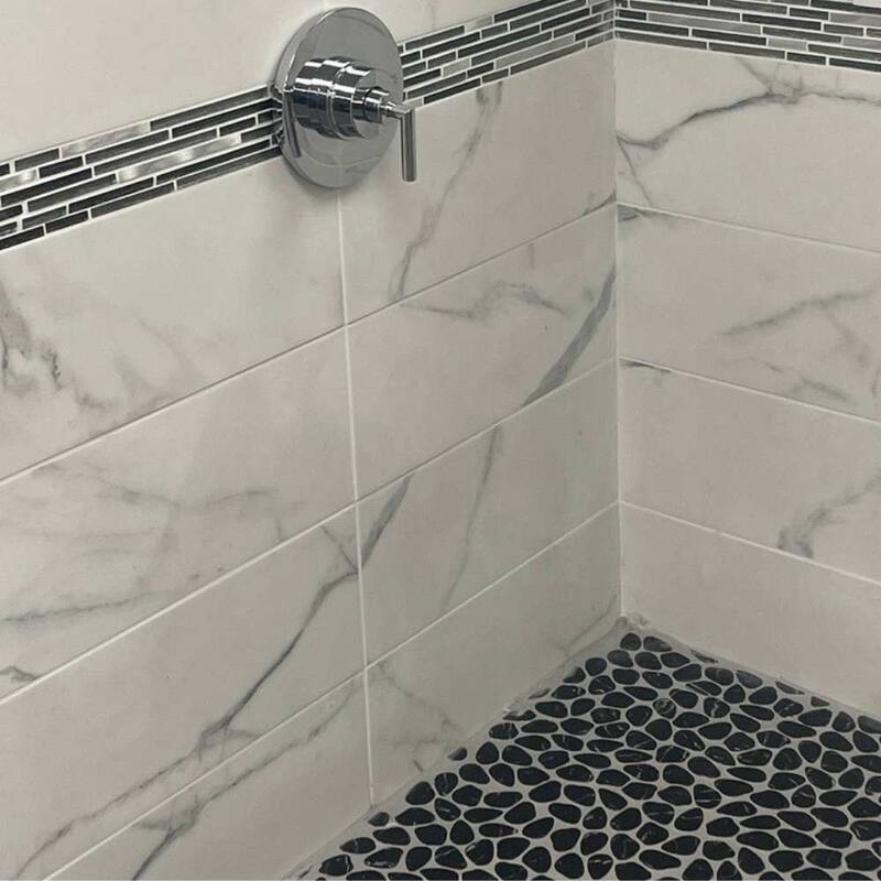The Tile Life Recycled Cenote Pebble 13x13 Glass Floor, Wall & Backsplash Tile