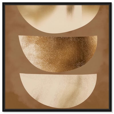 Golden Crescents I Canvas by Art Remedy