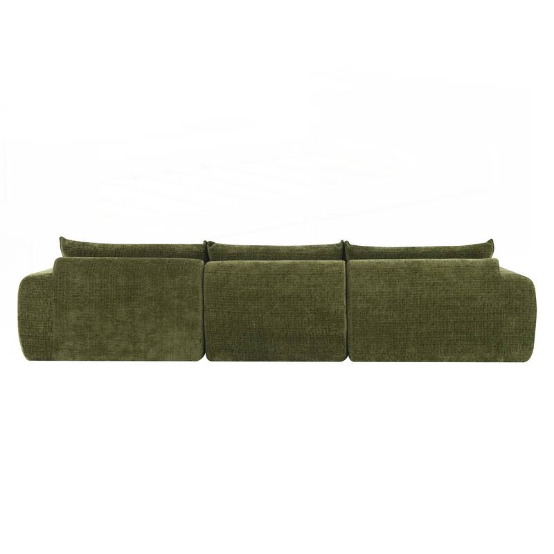 116 Inch Fully Compressed Sofa with High Density Foam