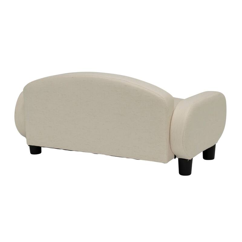 Paws & Purrs Modern Pet Sofa Bed Low-Back Lounger for Dogs & Cats – Removable Washable Mattress Cover