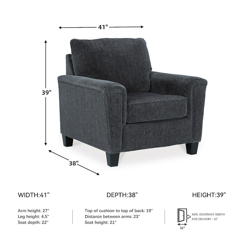 Signature Design by Ashley Abinger Chair - 41" W x 38" D x 39" H