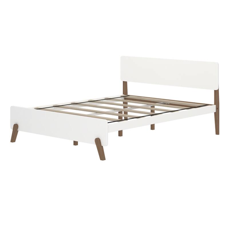 Max and Lily Mid-Century Modern Queen-Size Panel Bed