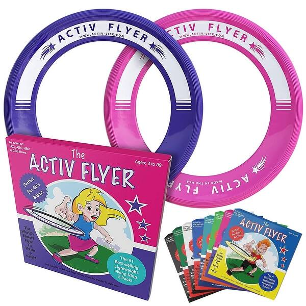 slide 2 of 4, Activ Life Ring Flyers [Pink/Purple] Fun 7 Year Old Girl Gifts, Girl Toys for Daughter, Granddaughter, Neice or Sister 2024