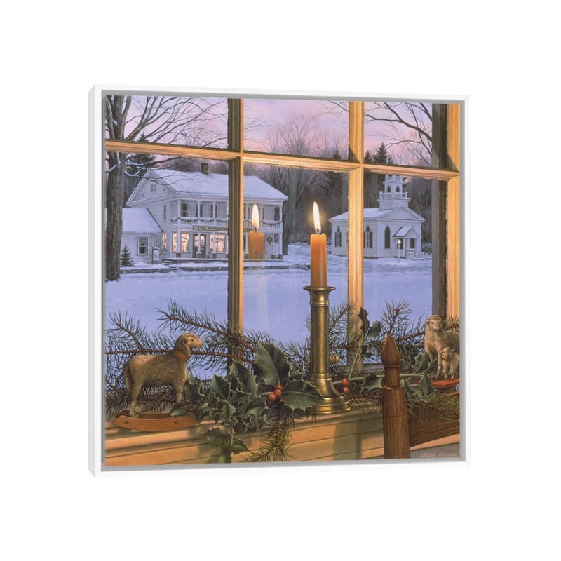 iCanvas "Season Of Peace" by William Breedon Framed Canvas Print - White - 12x12