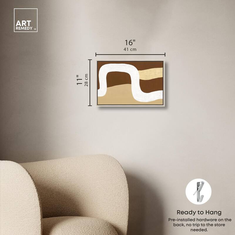 Minimal Wavy II Canvas by Art Remedy