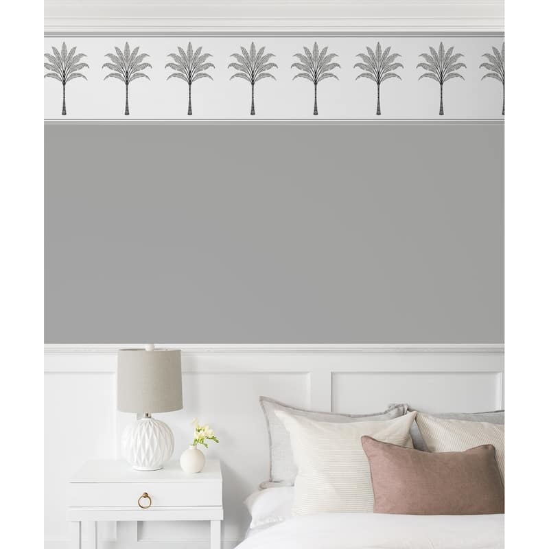 Harry & Grace Montgomery Palm Peel and Stick Wallpaper Border