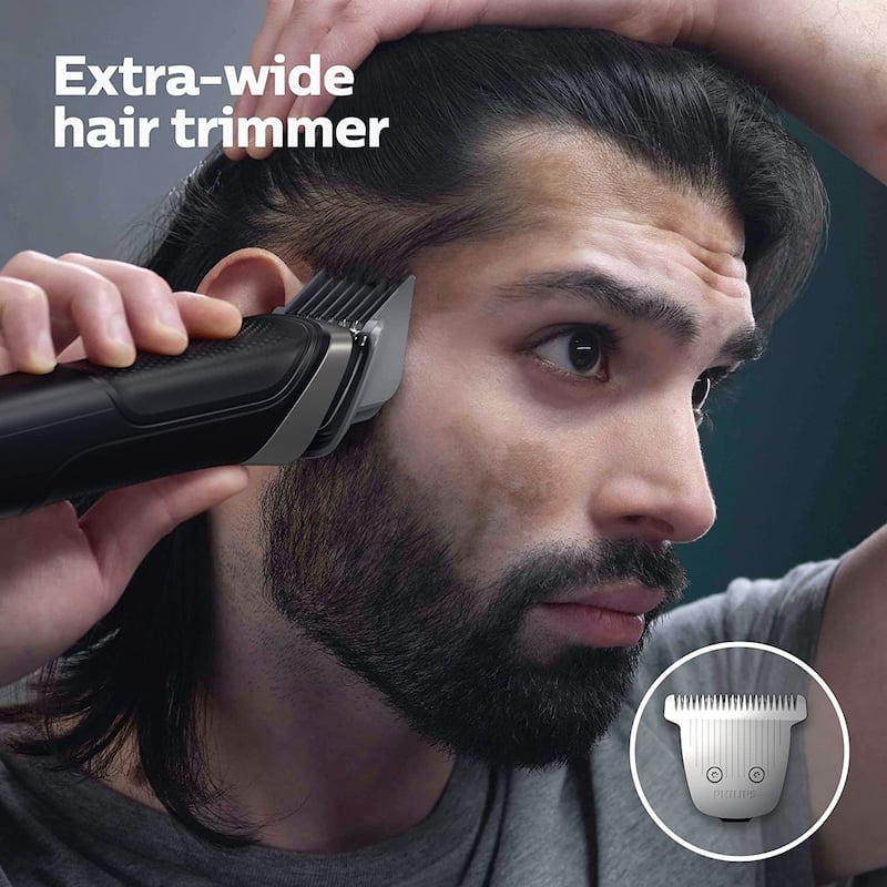 Multigroom Series 5000 18 Piece, Beard Face, Hair, Body Hair Trimmer for Men - NO BLADE OIL