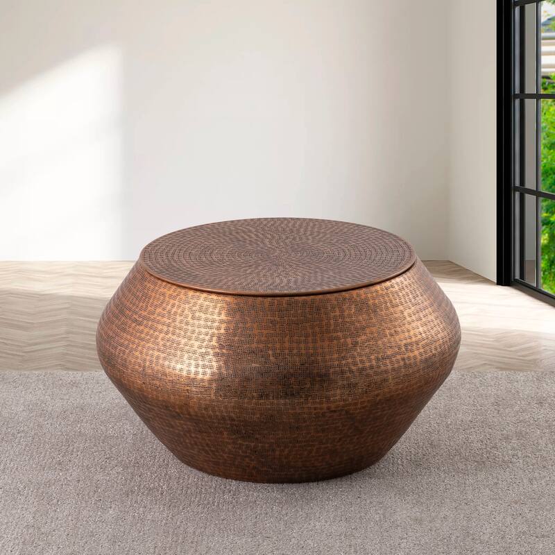 Albany Living T5203 Drum Coffee Table With Storage