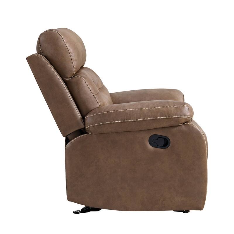 Spruce & Spring Lauren Manual Recliner Glider Rocker Chair for Living Room