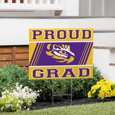 Louisiana State University 24" x 18" Graduation Coroplast Outdoor Yard Sign