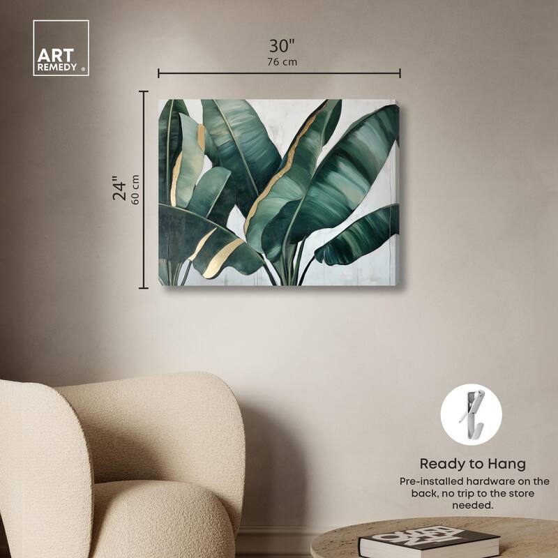 Jungle Jewel Jade I Canvas by Art Remedy, Gallery Wrapped