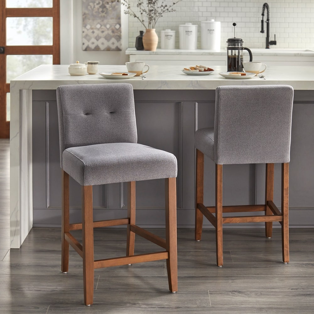 Lifestorey Crawford 26-inch Stool (Set of 2)