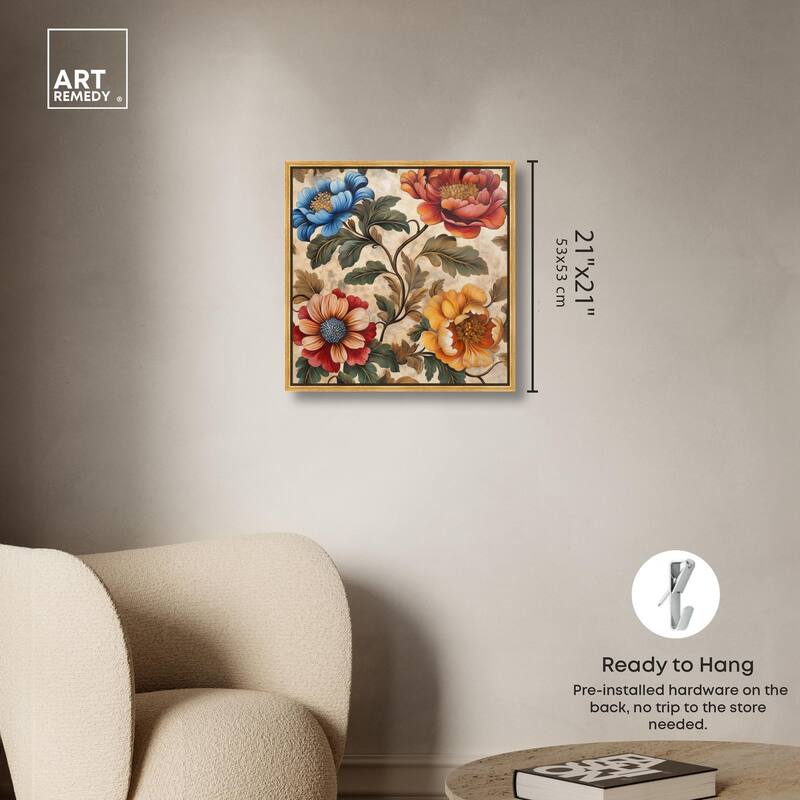 Golden Gardenia III Canvas by Art Remedy